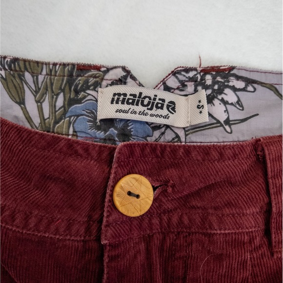 Indie Sleaze Red Corduroy Shorts - Rock &‎ Roll Embroidered Pockets - Women's S - Picture 7 of 9